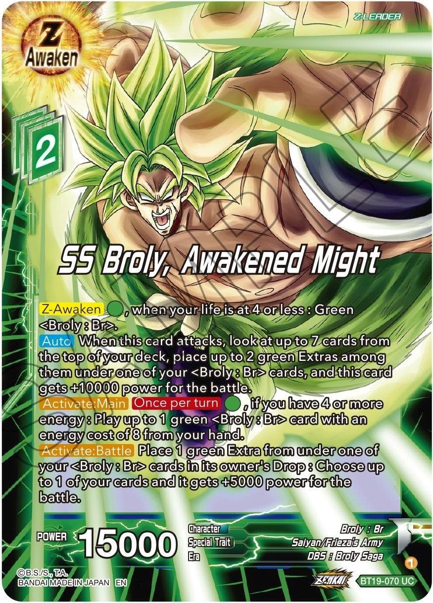 SS Broly, Awakened Might (BT19-070) [Fighter's Ambition] - POKÉ JEUX