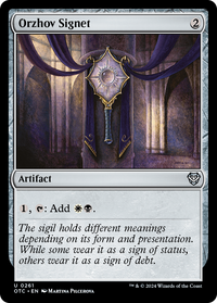 Orzhov Signet [Outlaws of Thunder Junction Commander]