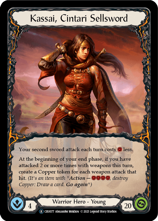 Kassai, Cintari Sellsword [U-CRU077] (Crucible of War Unlimited) Unlimited Normal - POKÉ JEUX