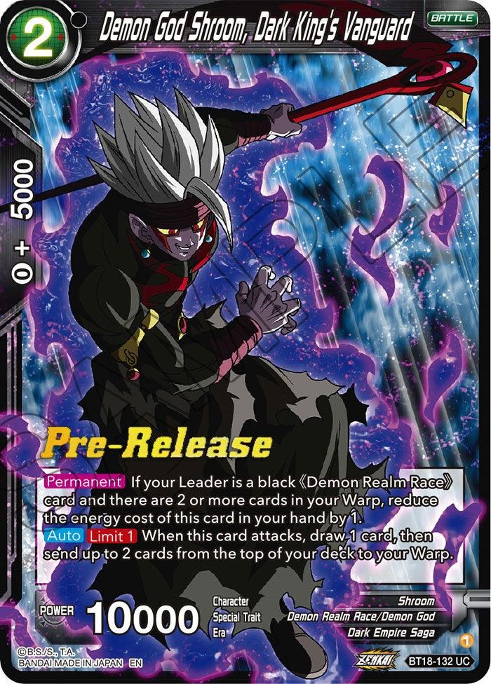 Demon God Shroom, Dark King's Vanguard (BT18-132) [Dawn of the Z-Legends Prerelease Promos] - POKÉ JEUX