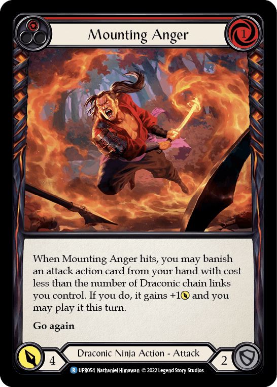 Mounting Anger (Red) [UPR054] (Uprising) Rainbow Foil - POKÉ JEUX
