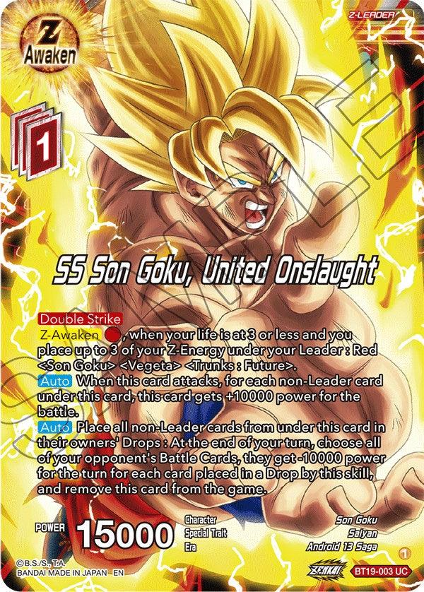 SS Son Goku, United Onslaught (BT19-003) [Fighter's Ambition] - POKÉ JEUX