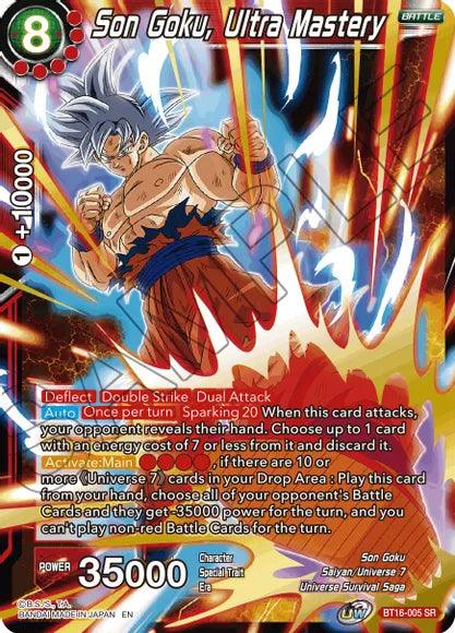 Son Goku, Ultra Mastery (BT16-005) [Realm of the Gods] - POKÉ JEUX