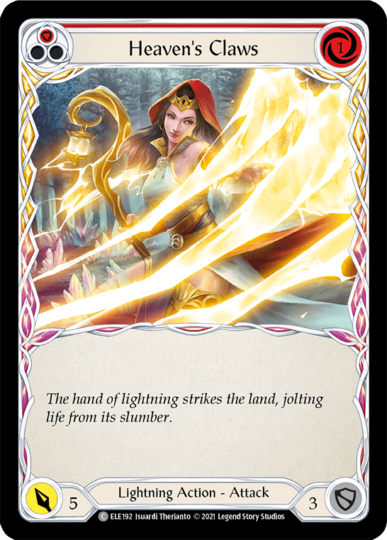 Heaven's Claws (Red) [ELE192] (Tales of Aria) 1st Edition Rainbow Foil - POKÉ JEUX