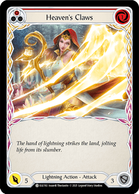 Heaven's Claws (Red) [ELE192] (Tales of Aria) 1st Edition Rainbow Foil - POKÉ JEUX