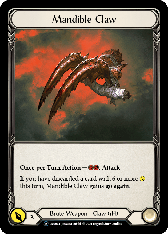 Mandible Claw [U-CRU004] (Crucible of War Unlimited) Unlimited Rainbow Foil - POKÉ JEUX