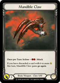 Mandible Claw [U-CRU004] (Crucible of War Unlimited) Unlimited Rainbow Foil - POKÉ JEUX