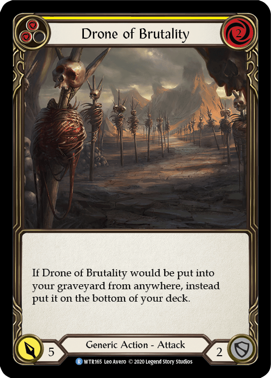 Drone of Brutality (Yellow) [U-WTR165] (Welcome to Rathe Unlimited) Unlimited Rainbow Foil - POKÉ JEUX