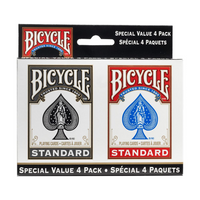 BICYCLE - STANDARD PLAYING CARDS  - 4pk ( Bilingual ) (Special Order)