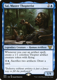 Sai, Master Thopterist [Kamigawa: Neon Dynasty Commander]