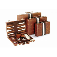 15" BROWN W/ STRIPES BACKGAMMON (EN) (Special Order)