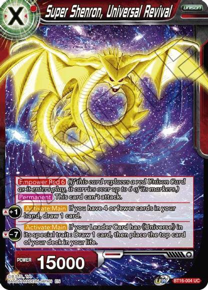 Super Shenron, Universal Revival (BT16-004) [Realm of the Gods] - POKÉ JEUX