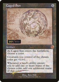 Caged Sun (Retro Schematic) (Serialized) [The Brothers' War Retro Artifacts]