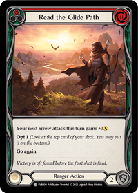 Read the Glide Path (Red) [EVR100] (Everfest) 1st Edition Rainbow Foil - POKÉ JEUX