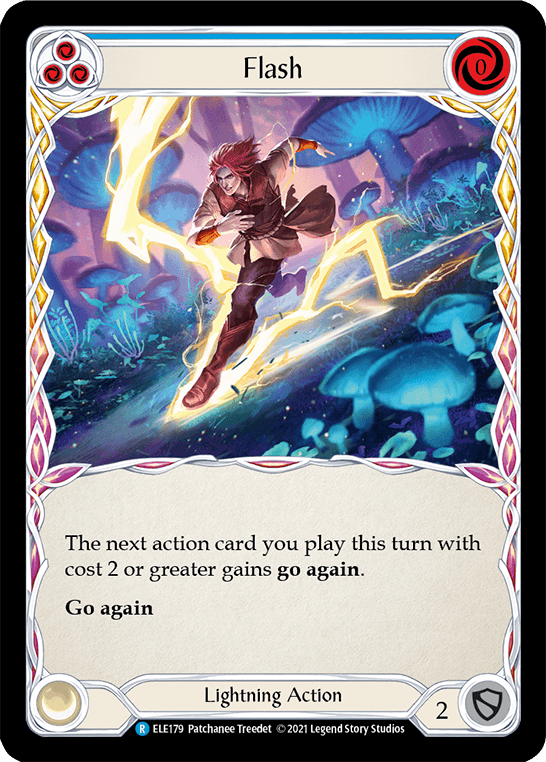 Flash (Blue) [ELE179] (Tales of Aria) 1st Edition Rainbow Foil - POKÉ JEUX
