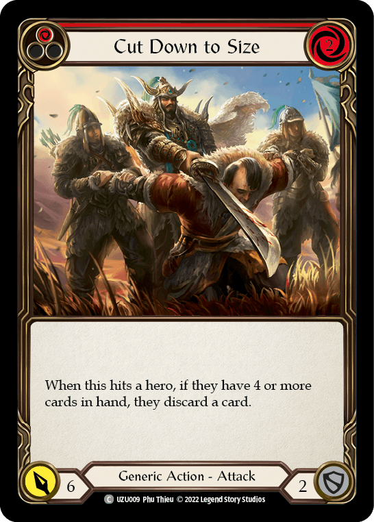 Cut Down to Size (Red) [UZU009] (Outsiders Uzuri Blitz Deck) - POKÉ JEUX
