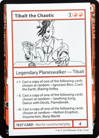 Tibalt the Chaotic (2021 Edition) [Mystery Booster Playtest Cards]