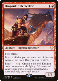 Dragonkin Berserker (Promo Pack) [Kaldheim Promos]