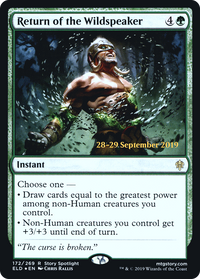 Return of the Wildspeaker [Throne of Eldraine Prerelease Promos]
