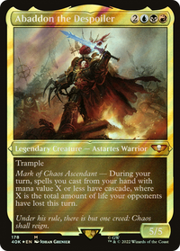 Abaddon le Spoliateur (Display Commander) (Surge Foil) [Warhammer 40,000] 