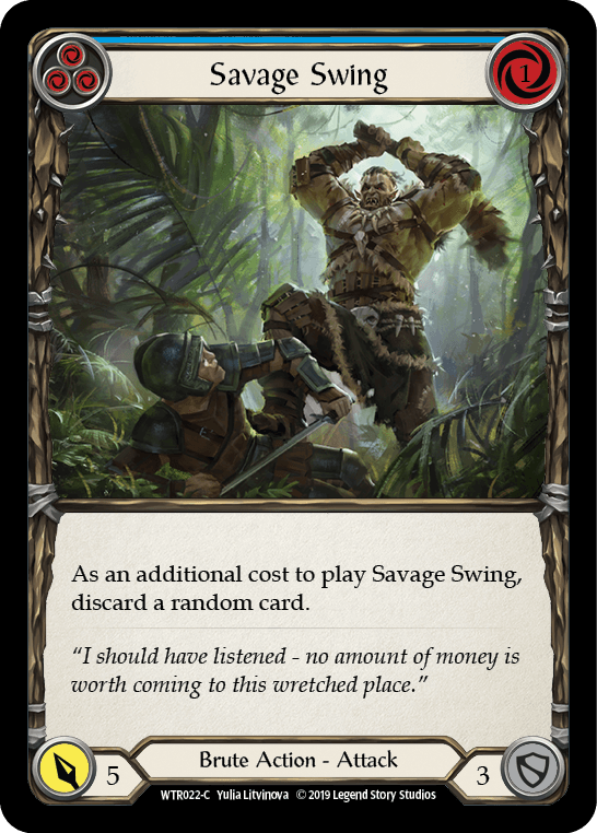 Savage Swing (Blue) [WTR022-C] (Welcome to Rathe) Alpha Print Normal - POKÉ JEUX