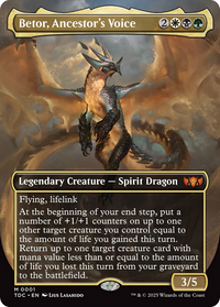 Betor, Ancestor's Voice (TDC-001) - Commander: Tarkir: Dragonstorm (Borderless) Foil