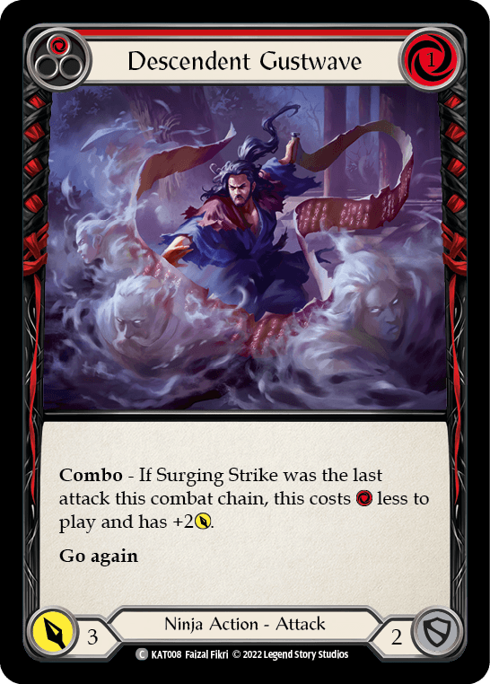 Descendent Gustwave (Red) [KAT008] (Outsiders Katsu Blitz Deck) - POKÉ JEUX