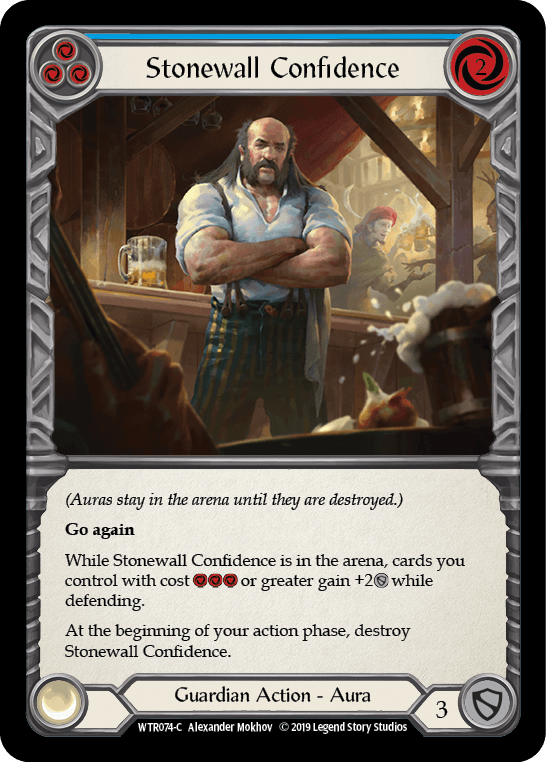 Stonewall Confidence (Blue) [WTR074-C] (Welcome to Rathe) Alpha Print Normal - POKÉ JEUX