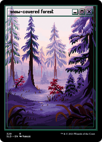 Snow-Covered Forest (SLD-329) - Secret Lair Drop Etched Foil