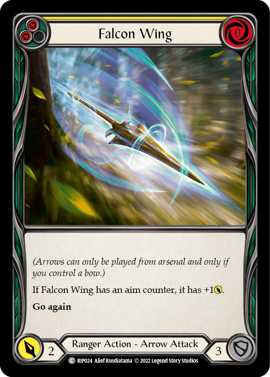 Falcon Wing (Yellow) [RIP024] (Outsiders Riptide Blitz Deck) - POKÉ JEUX