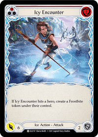 Icy Encounter (Red) [ELE157] (Tales of Aria) 1st Edition Rainbow Foil - POKÉ JEUX