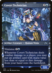Covert Technician (Showcase Ninja) [Kamigawa: Neon Dynasty]