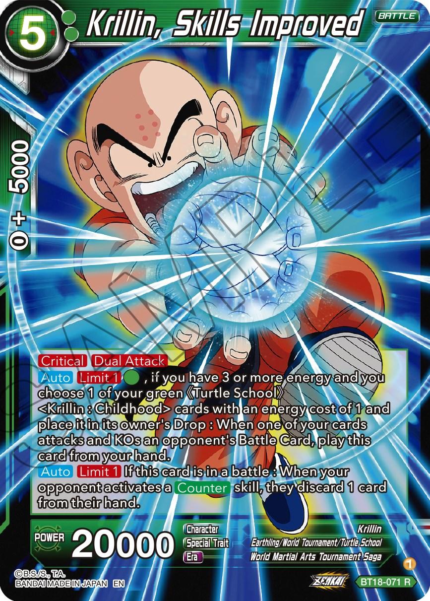 Krillin, Skills Improved (BT18-071) [Dawn of the Z-Legends] - POKÉ JEUX
