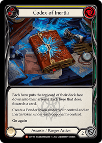 Codex of Inertia [OUT161] (Outsiders) Rainbow Foil - POKÉ JEUX