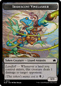 Iridescent Vinelasher (BLB-012) - Bloomburrow Tokens Foil