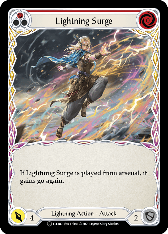 Lightning Surge (Red) [U-ELE189] (Tales of Aria Unlimited) Unlimited Normal - POKÉ JEUX