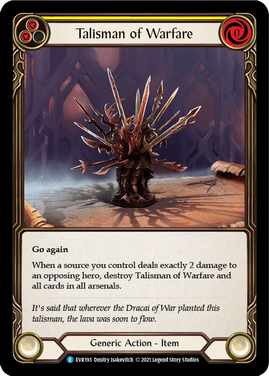 Talisman of Warfare [EVR193] (Everfest) 1st Edition Cold Foil - POKÉ JEUX