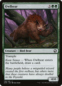 Owlbear [Dungeons & Dragons: Adventures in the Forgotten Realms]