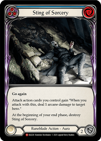 Sting of Sorcery [ELE226] (Tales of Aria) 1st Edition Rainbow Foil - POKÉ JEUX