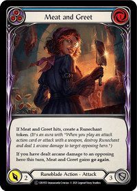 Meat and Greet (Blue) [U-CRU153] (Crucible of War Unlimited) Unlimited Rainbow Foil - POKÉ JEUX