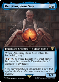 Denethor, Stone Seer (LTC-103) - Tales of Middle-earth Commander: (Extended Art) Foil