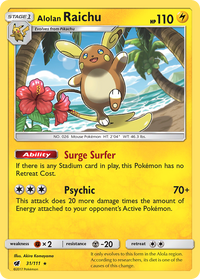 Alolan Raichu (Prerelease) [Staff] (SM72) - SM Promos Holofoil
