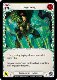 Burgeoning (Yellow) [ELE135] (Tales of Aria) 1st Edition Rainbow Foil - POKÉ JEUX