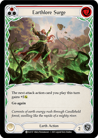Earthlore Surge (Red) [ELE137] (Tales of Aria) 1st Edition Rainbow Foil - POKÉ JEUX