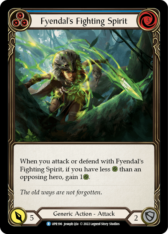 Fyendal's Fighting Spirit (Blue) [UPR196] (Uprising) - POKÉ JEUX