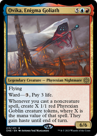 Ovika, Enigma Goliath (Promo Pack) [Phyrexia: All Will Be One Promos]