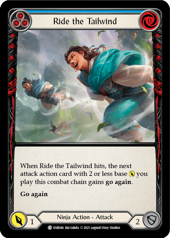 Ride the Tailwind (Blue) [EVR046] (Everfest) 1st Edition Normal - POKÉ JEUX