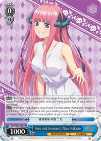 Pur et innocent, Nino Nakano (5HY/W83-PE02 PR) [Les quintuplés quintessentiels] 