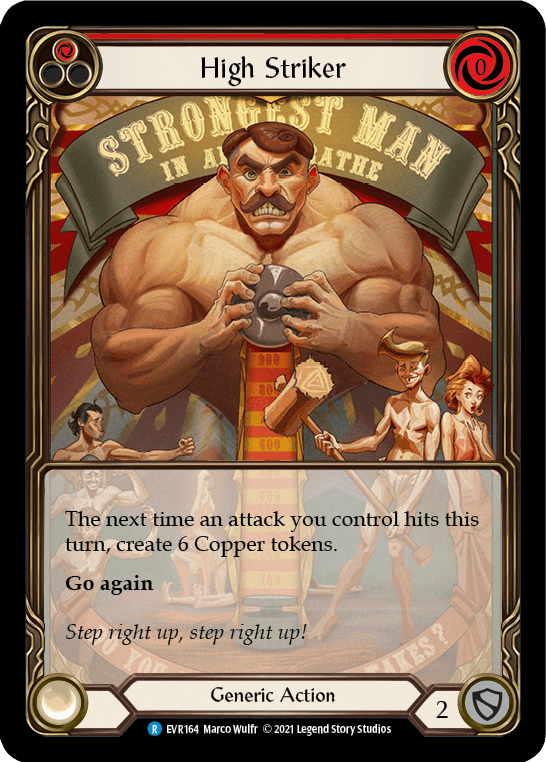 High Striker (Red) [EVR164] (Everfest) 1st Edition Extended Art Rainbow Foil - POKÉ JEUX