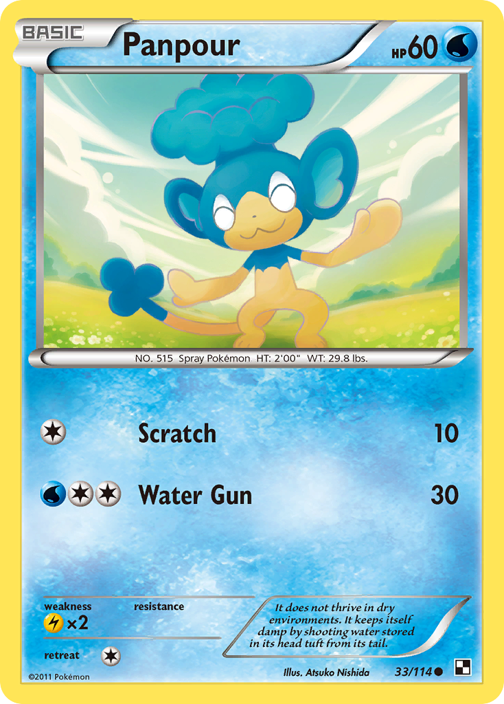 Panpour (Energy Holo) (33/114) - Miscellaneous Cards & Products Reverse Holofoil
